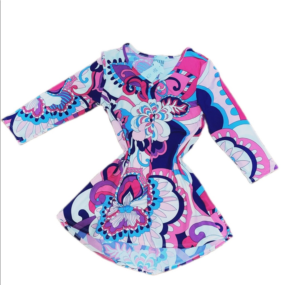 Ellen & Company Pink Combo Blouse